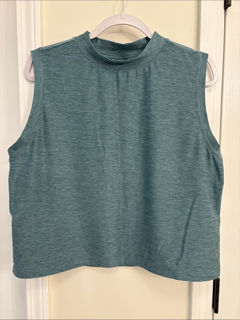 Calia Sleeveless high Neck Tank Top in seafoam green